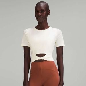 Lululemon Cropped Cotton Ribbed-Band T-Shirt
